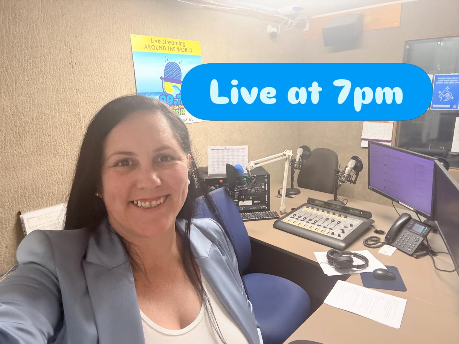 Laura Cowell live in the radio studio