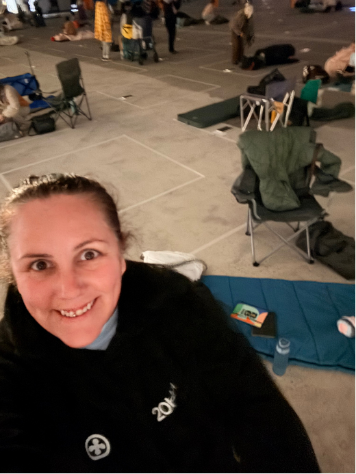 Laura Cowell speaking at the Jannali Moonrise Festival