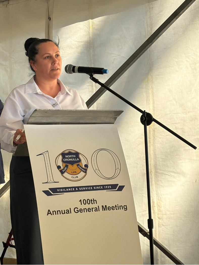 Laura Cowell at a community partnership event